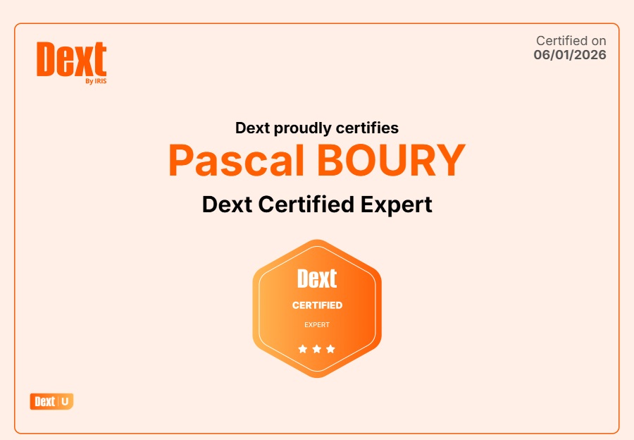 Certification Dext Expert Pascal Boury